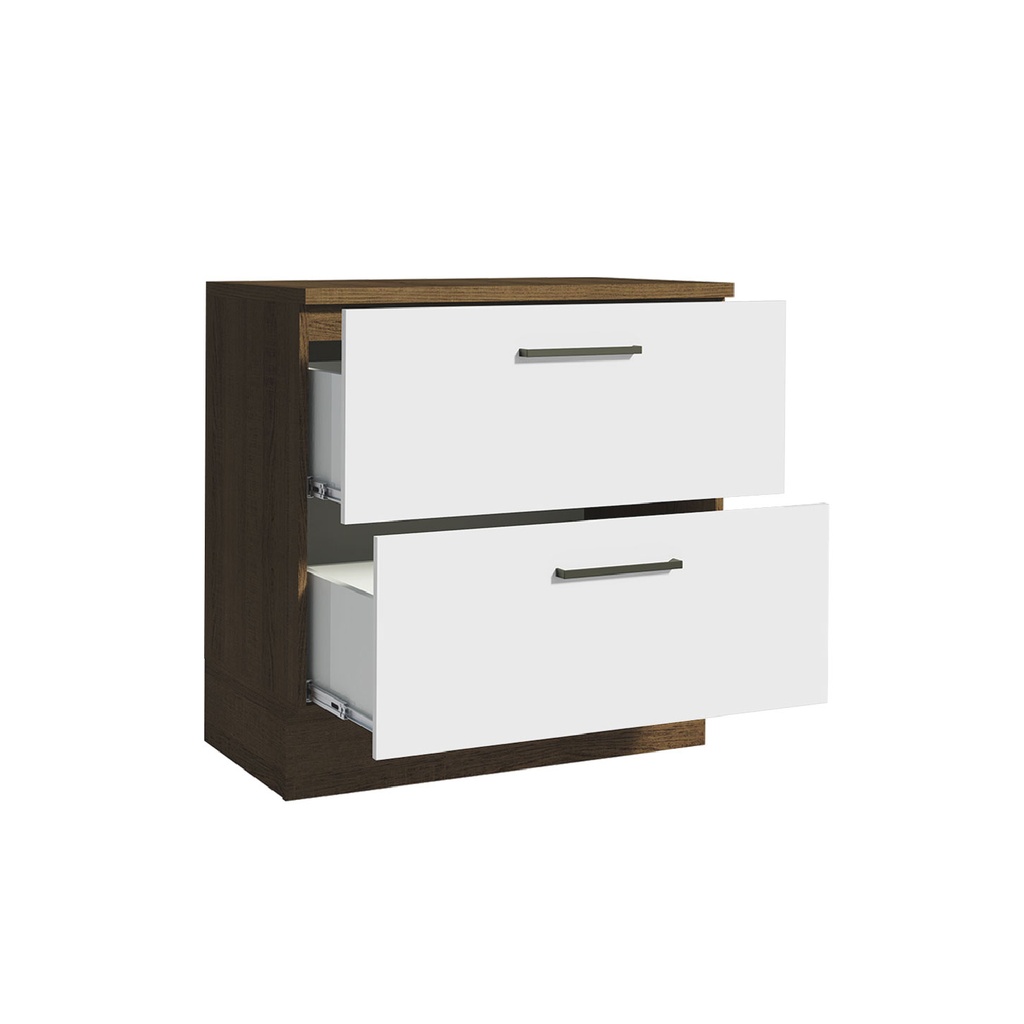 Base cocina Agata blanco 2 cajones 80cm