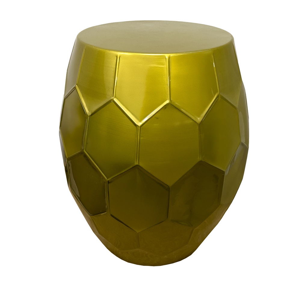 Mesa lateral dorada 40x40x49cm