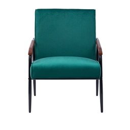 [230033497] Poltrona Magnolia verde b/metal