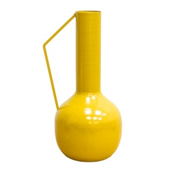 [230036668] Florero metal Lari 25cm amarillo