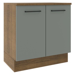 [230040607] Base cocina Agata gris 2 puertas 80cm
