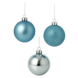 [230042116] Bola navidad 7cm 20pcs celeste
